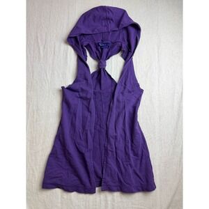 Vintage Y2K Miley Cyrus Max Azria Hoodie Vest Womens Small Indie Sleaze Grunge